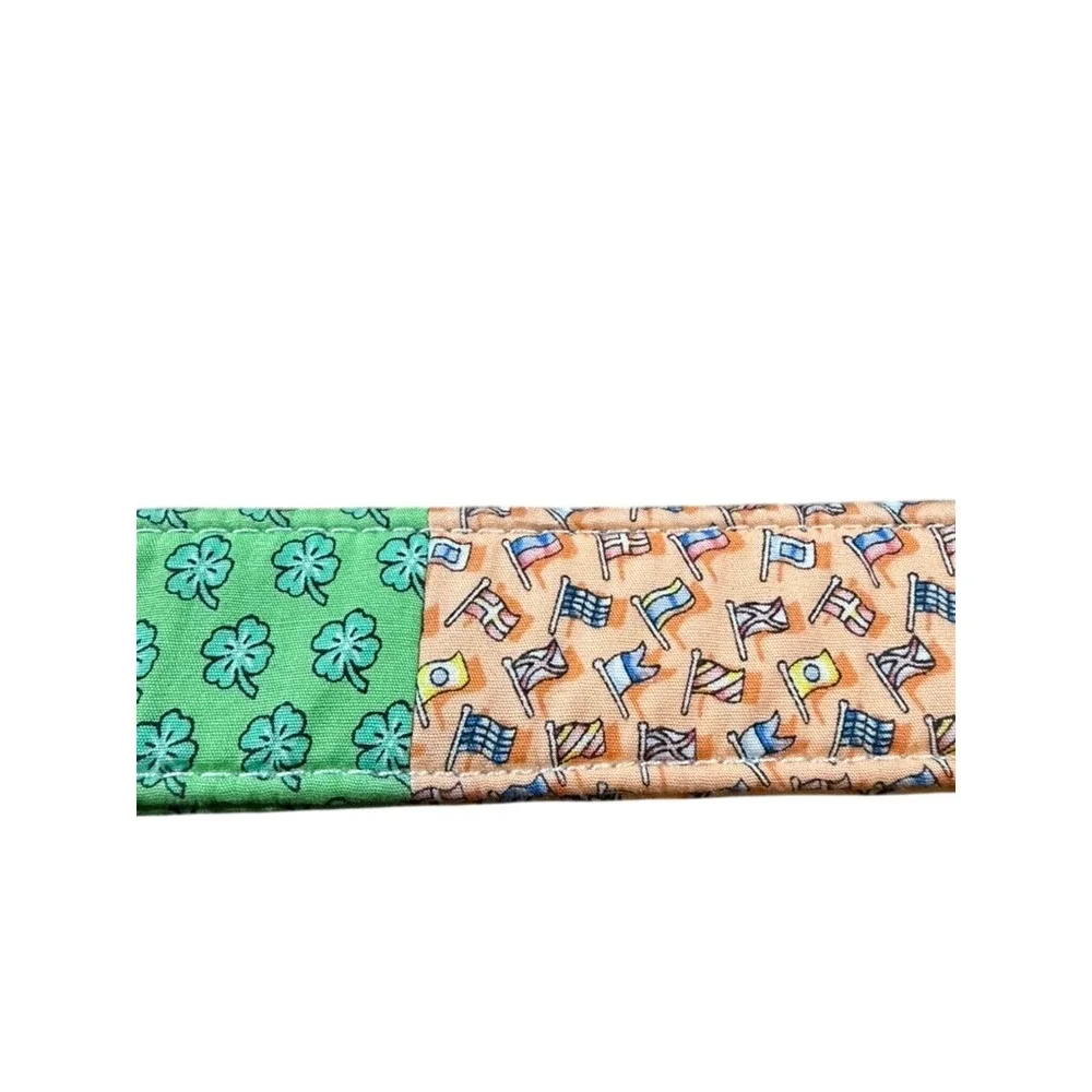 Vineyard Vines Womens Patchwork D-Ring Belt Multicolor Nautical Cotton 40.5